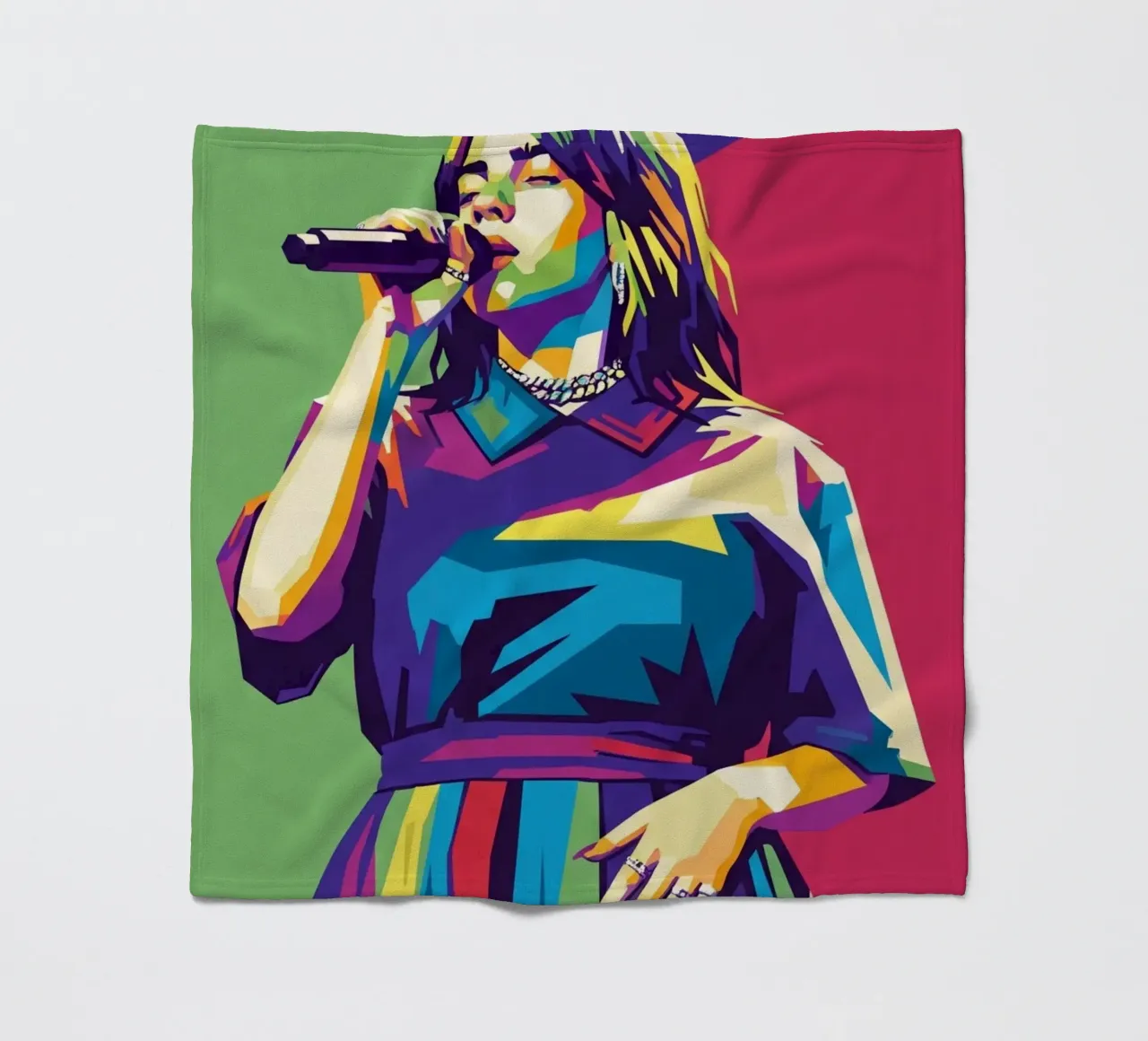 Billie Eilish trending coperta in pile da Hantamrata