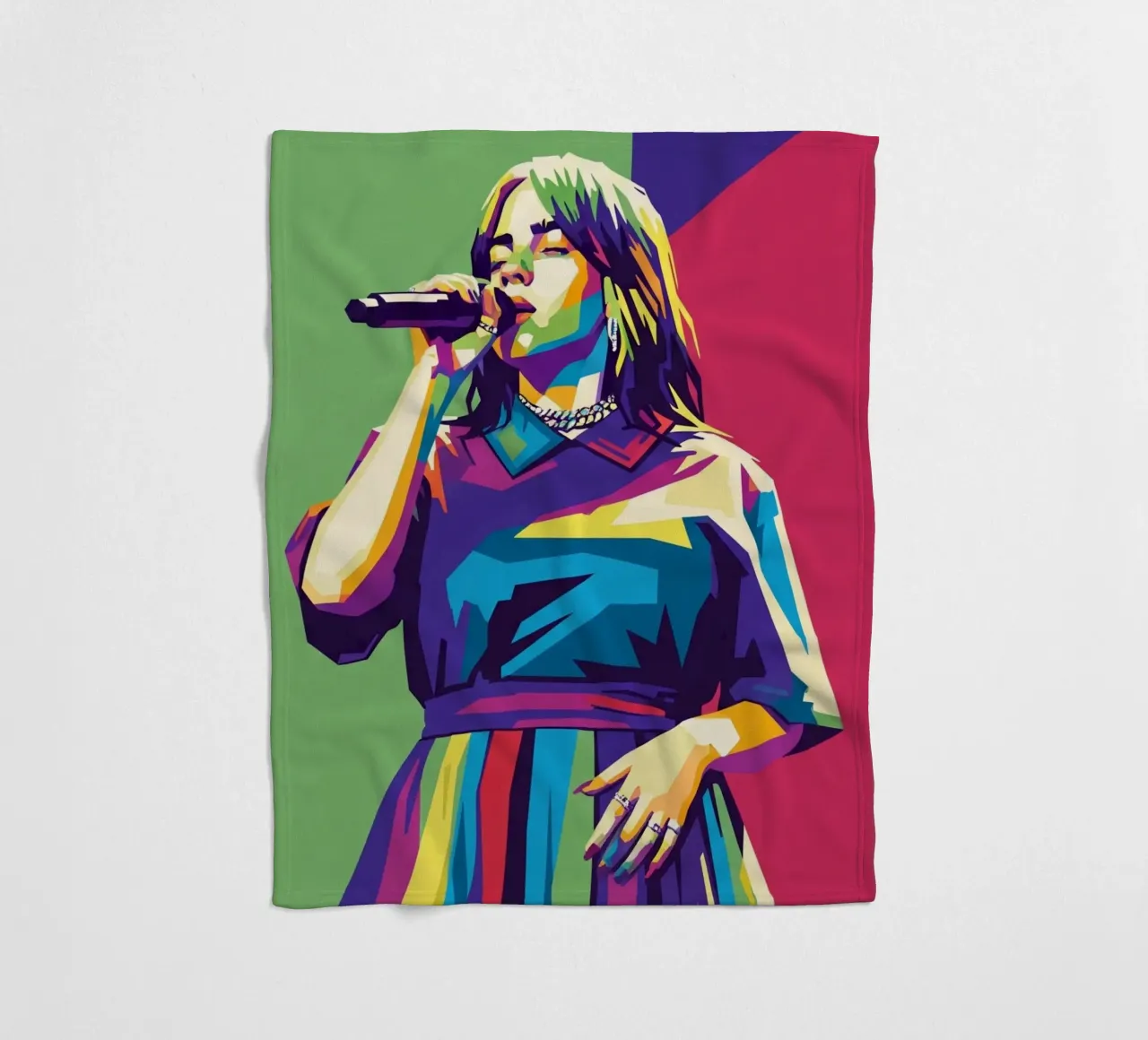 Billie Eilish trending coperta in pile da Hantamrata