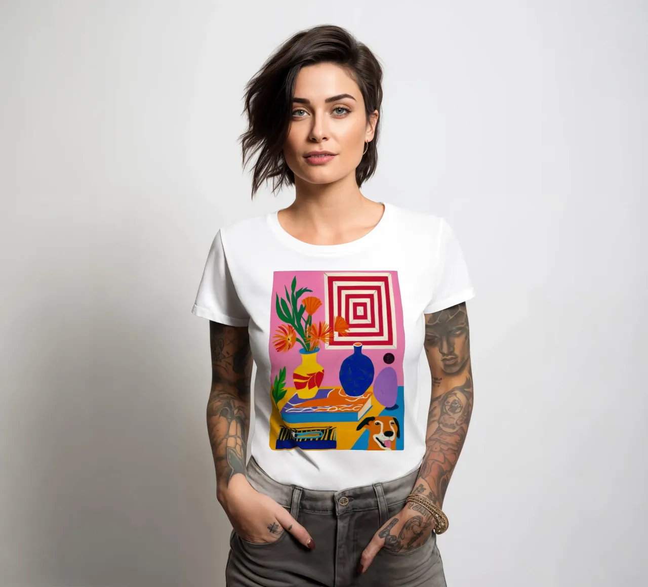 Ipnotica quiete geometrica t-shirt da donna da Prism Ritual