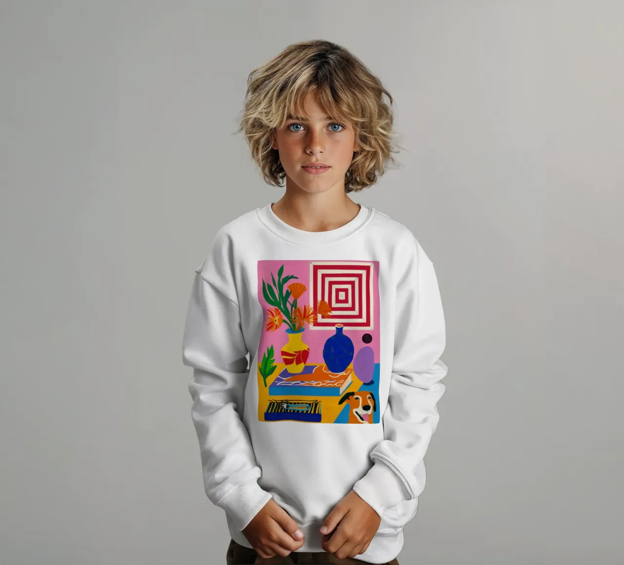 Ipnotica quiete geometrica felpa bambino da Prism Ritual