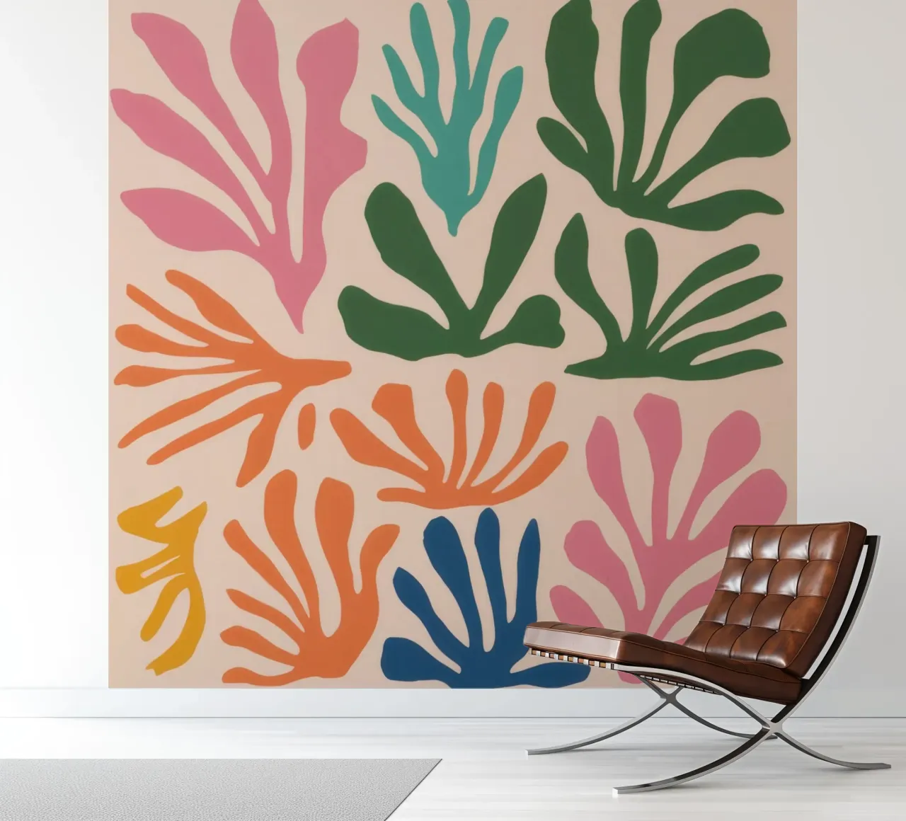 Danza botánica de Maraoui papel para pared de Veil Maya