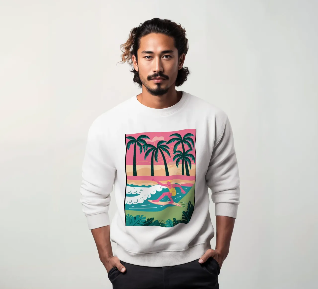 Surf pastello retrò felpa da Prism Ritual