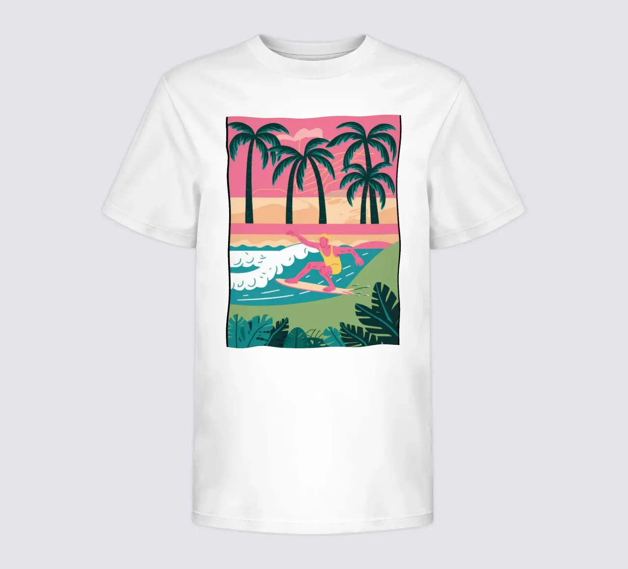 Surf pastello retrò t-shirt bambini da Prism Ritual