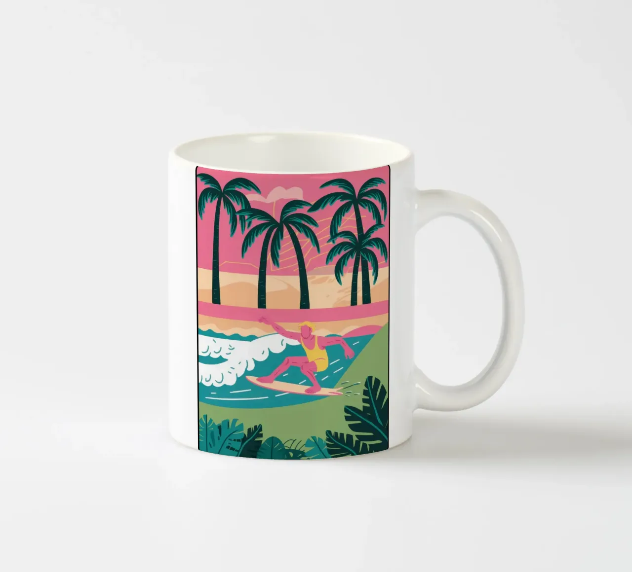 Surf pastello retrò tazza in ceramica da Prism Ritual