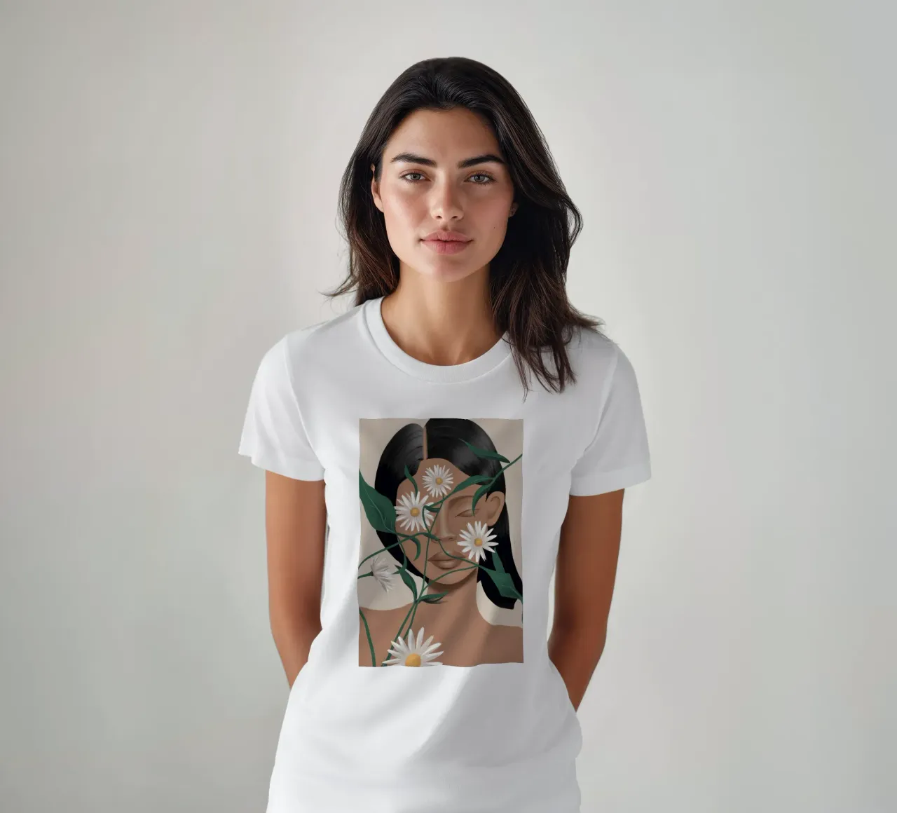 Margherite nei capelli t-shirt da Flock Reverie