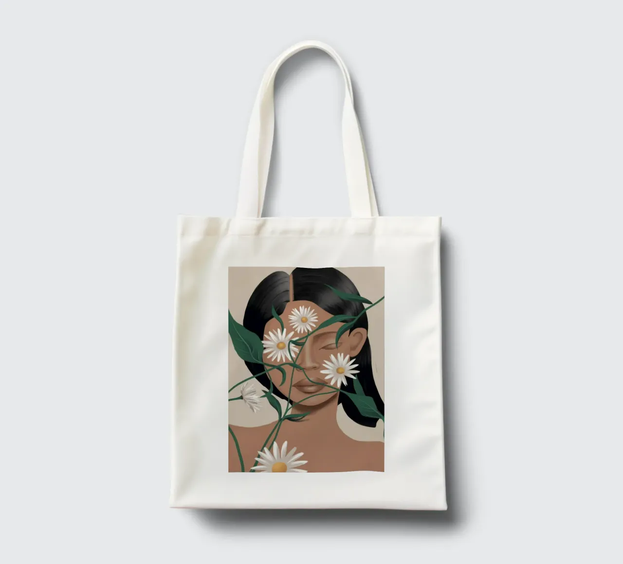 Margherite nei capelli borsa in juta da Flock Reverie