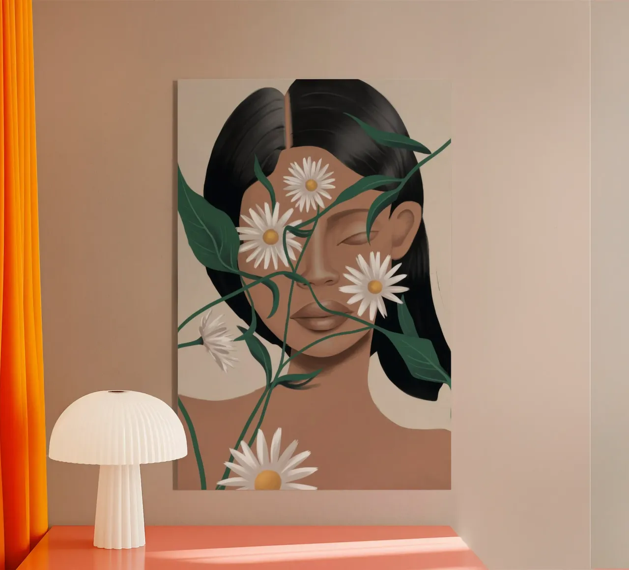 Margherite nei capelli plexiglass da Flock Reverie
