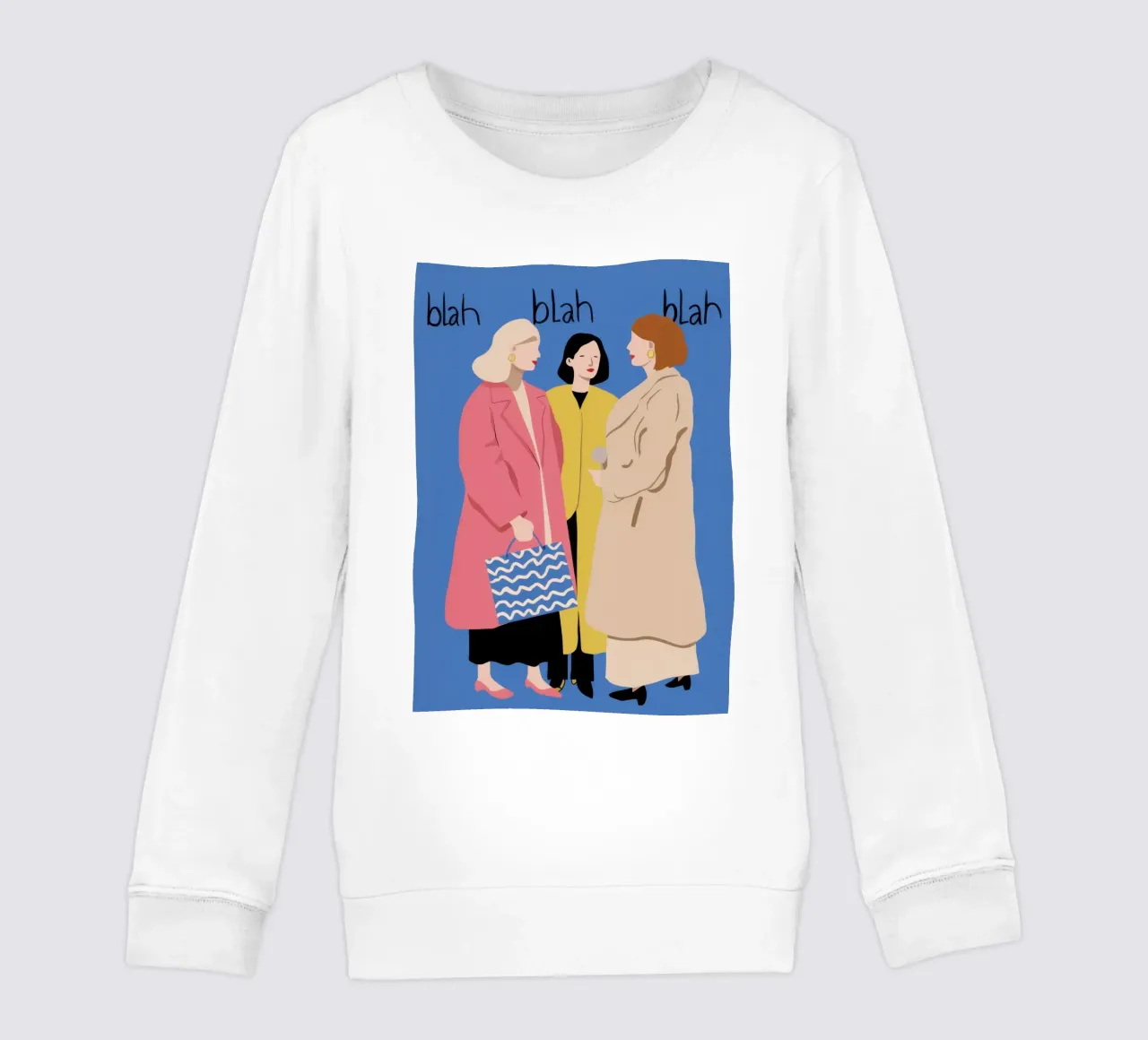 The Gossip Trio kids sweatshirt by Veil Maya