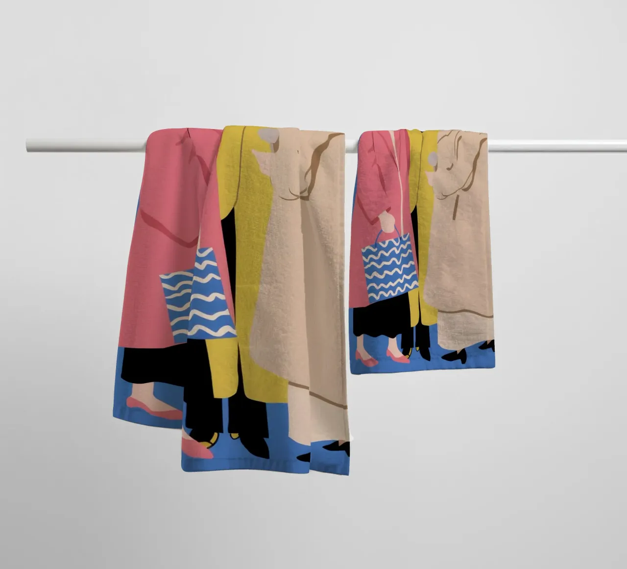 The Gossip Trio towel by Veil Maya