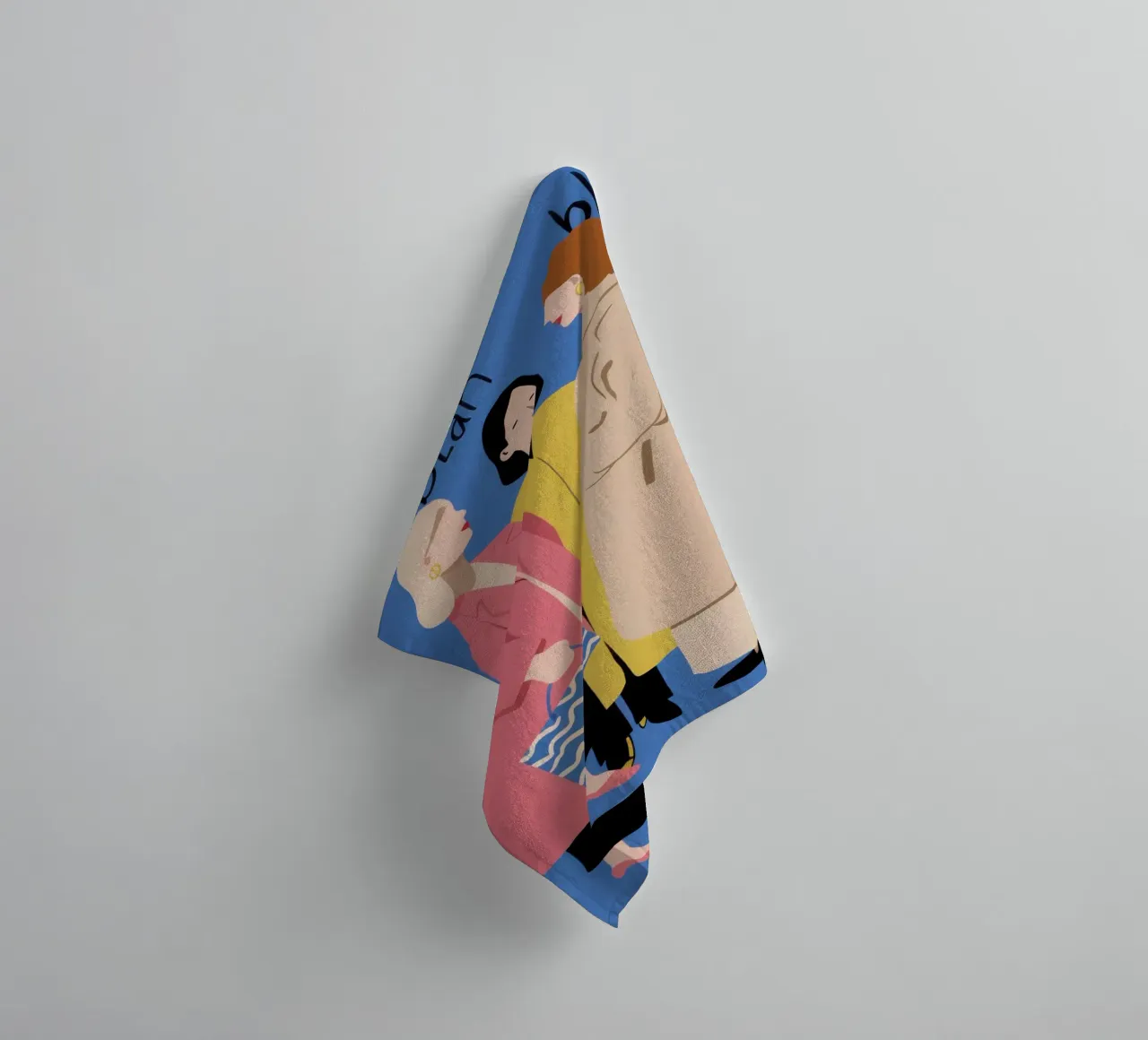 The Gossip Trio towel by Veil Maya