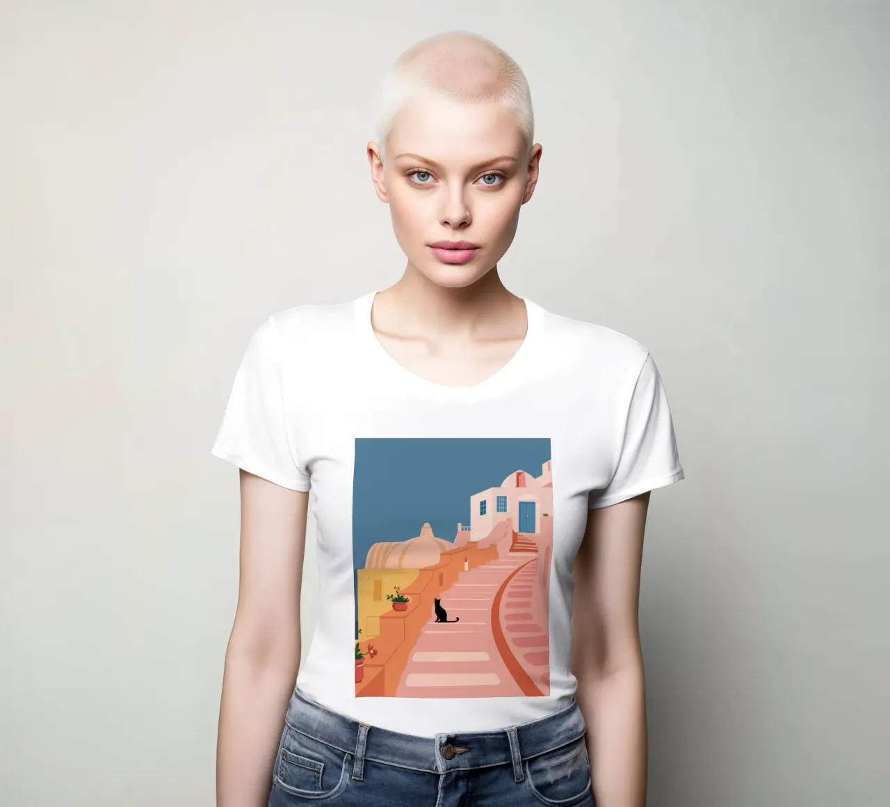 Roseate trapkat dames t-shirt getailleerd van Prism Ritual