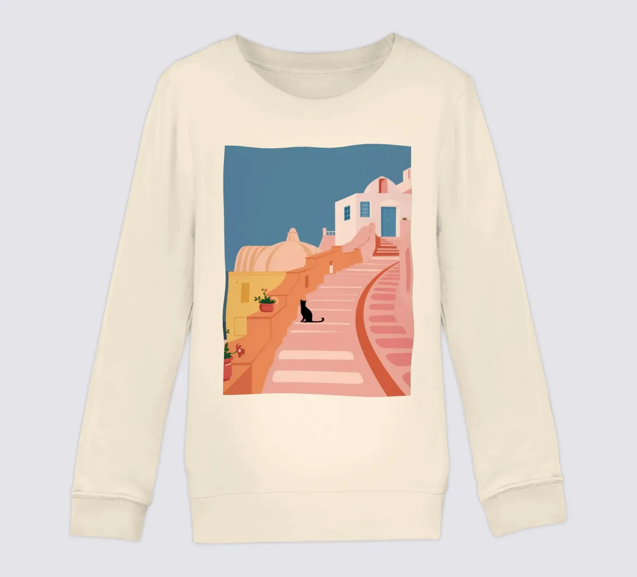 Roseate Stairway Cat kinder sweatshirt van Prism Ritual
