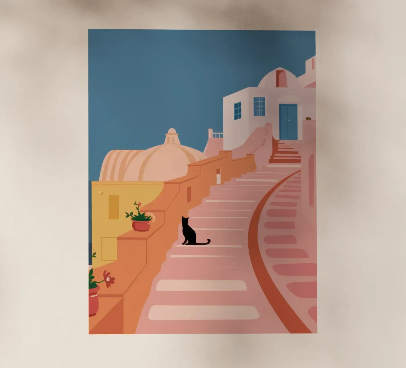 Roseate Stairway Cat film rétro-éclairé de Prism Ritual