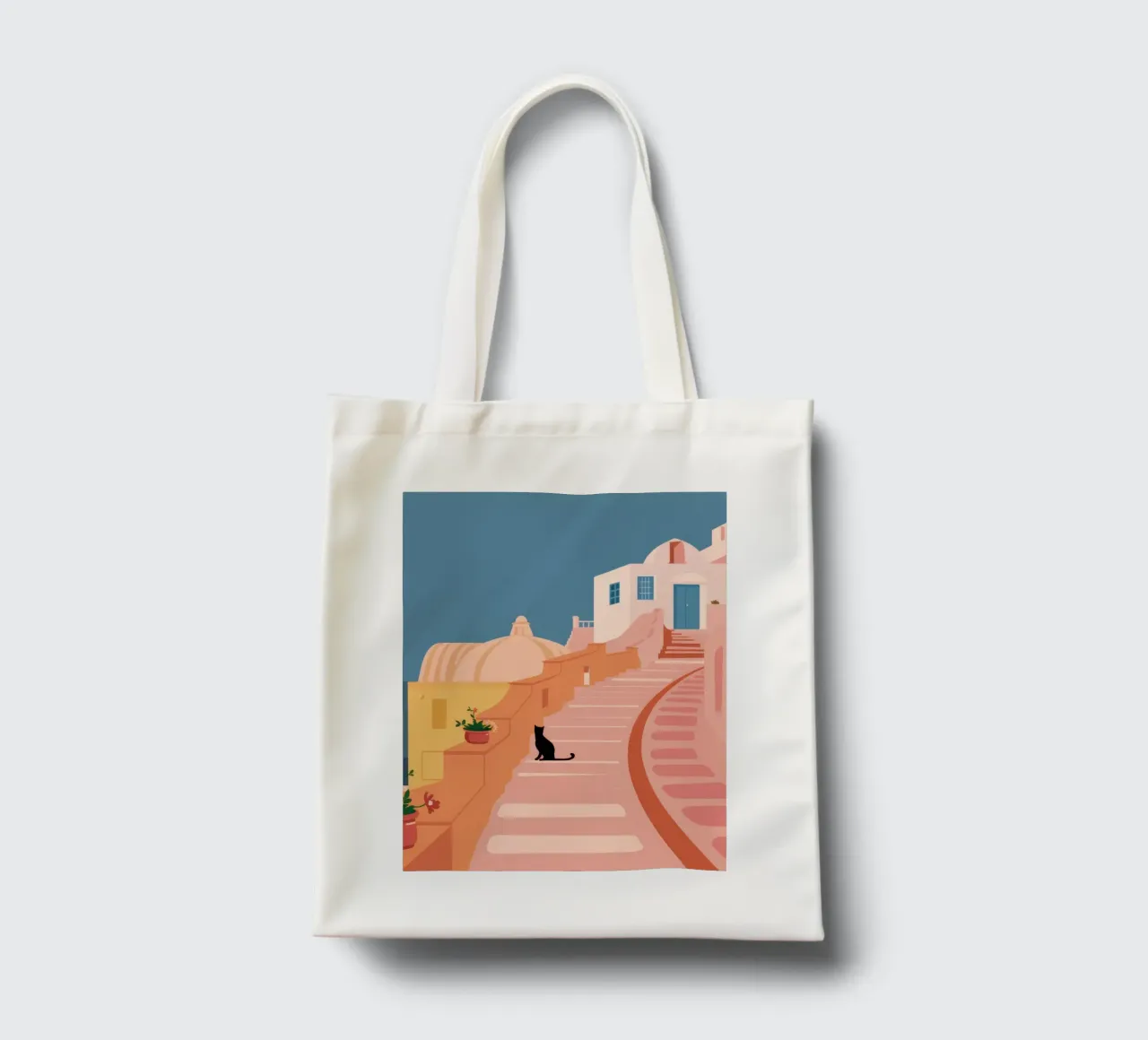 Roseate Stairway Cat jute draagtas van Prism Ritual