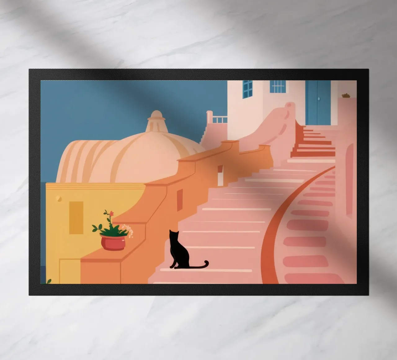 Roseate trapkat deurmat van Prism Ritual