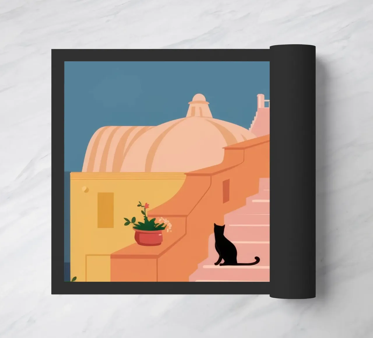 Roseate trapkat deurmat van Prism Ritual