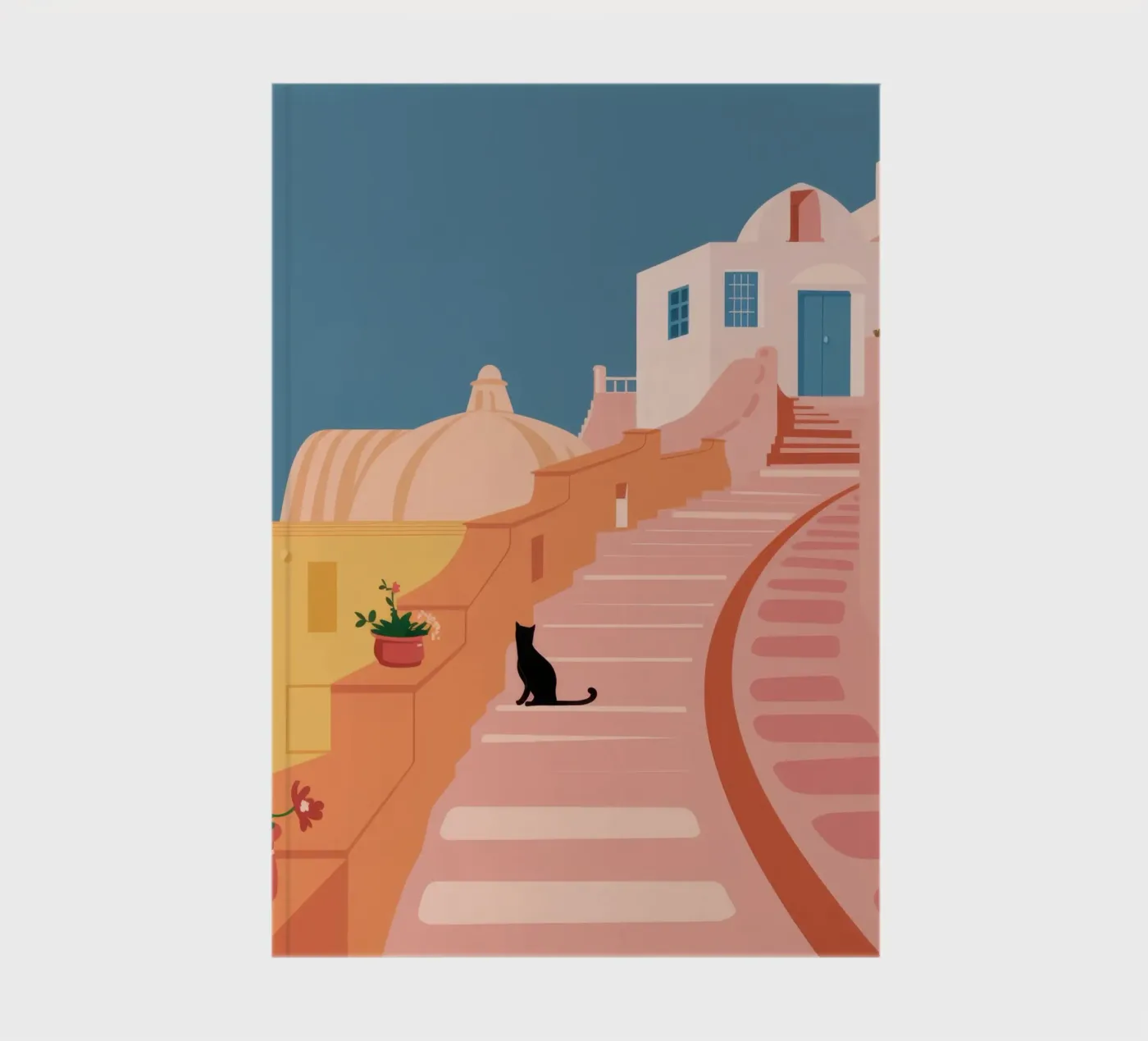 Roseate trapkat notitieboek van Prism Ritual