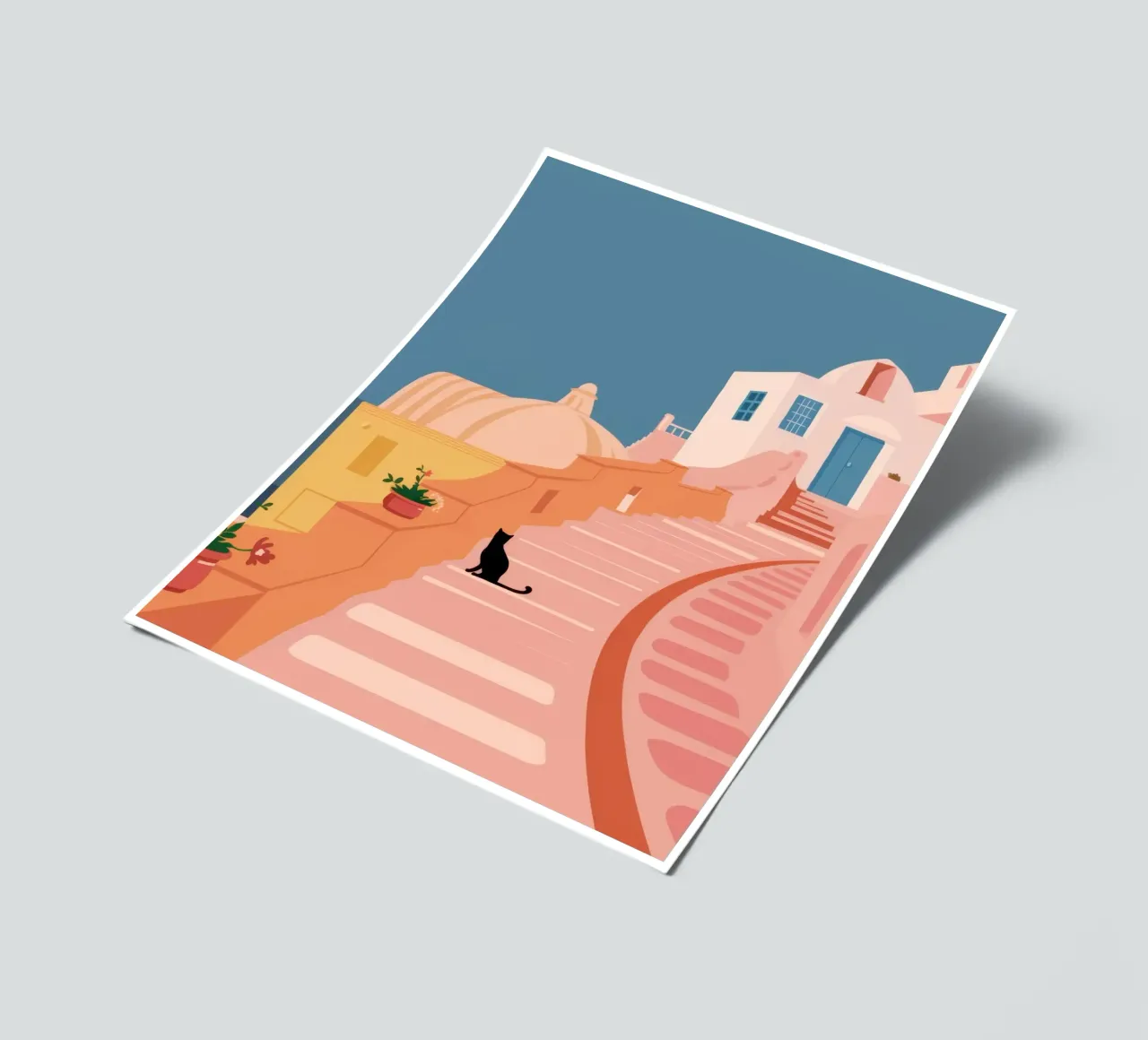 Roseate trapkat stickervel van Prism Ritual