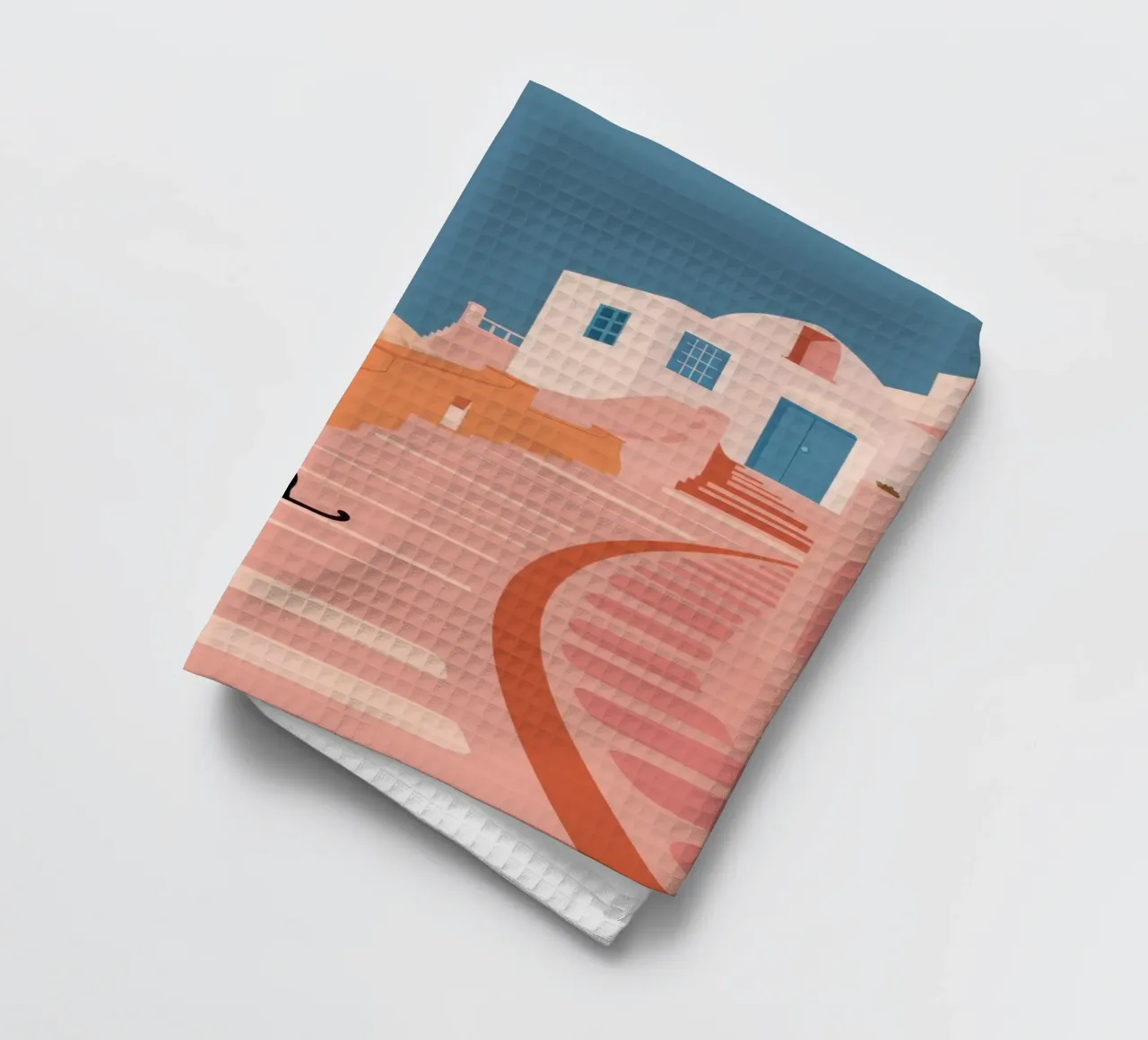 Rosentreppenkatze Geschirrtuch von Prism Ritual