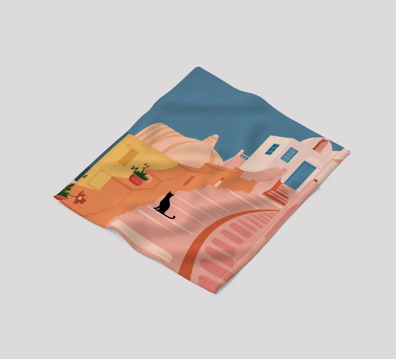 Roseate trapkat fleecedeken van Prism Ritual