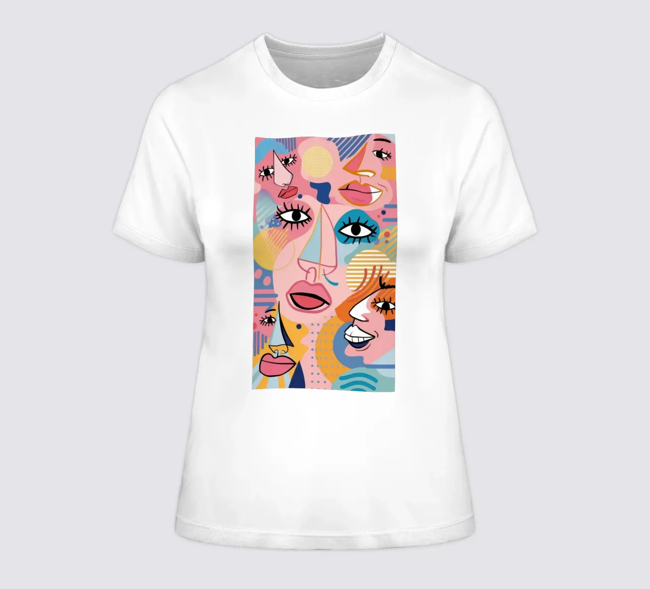 Gefragmenteerde schoonheid dames t-shirt getailleerd van Flock Reverie