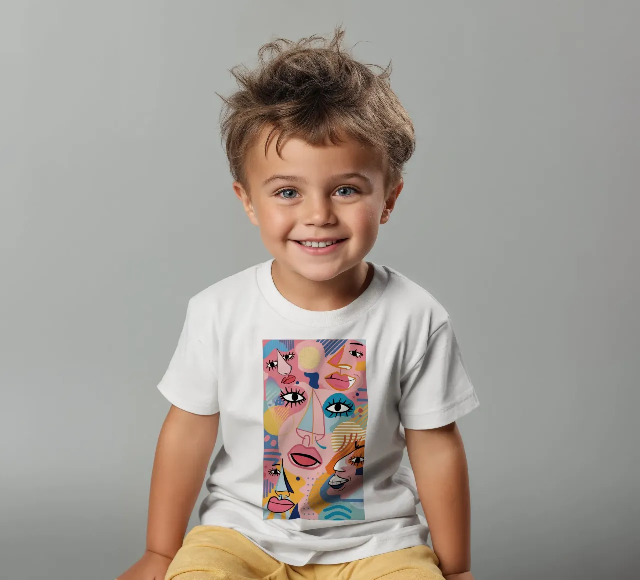 Fragmentierte Schönheit Kinder T-Shirt von Flock Reverie