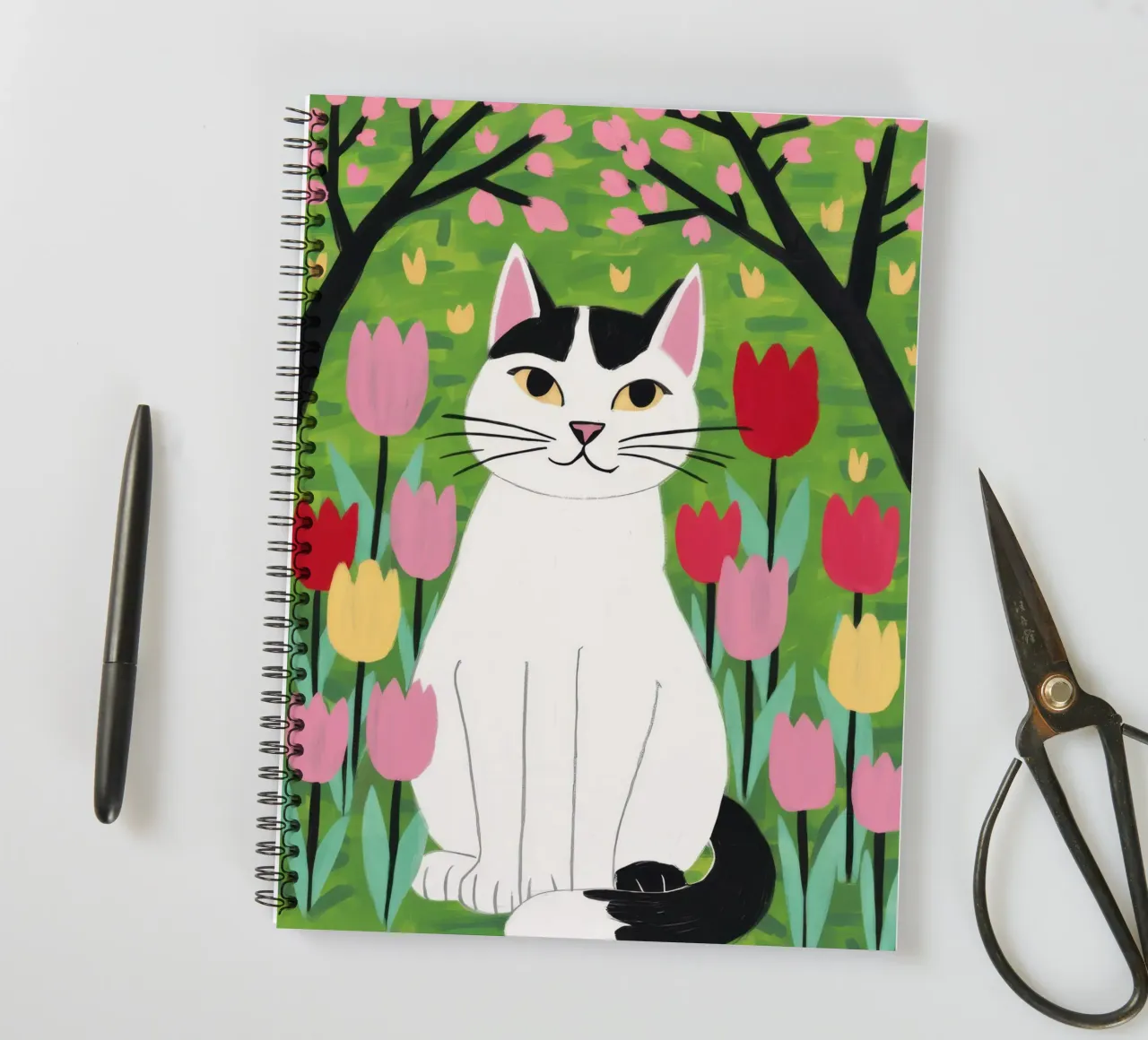 Tulip Gentle Giant spiral notebook by Prism Ritual