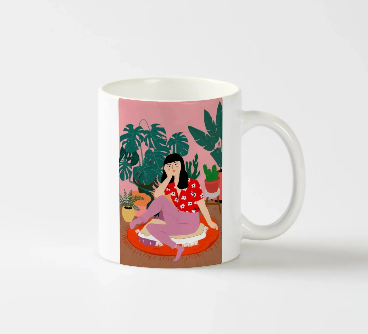 Riposo a pois rossi tazza in ceramica da Veil Maya