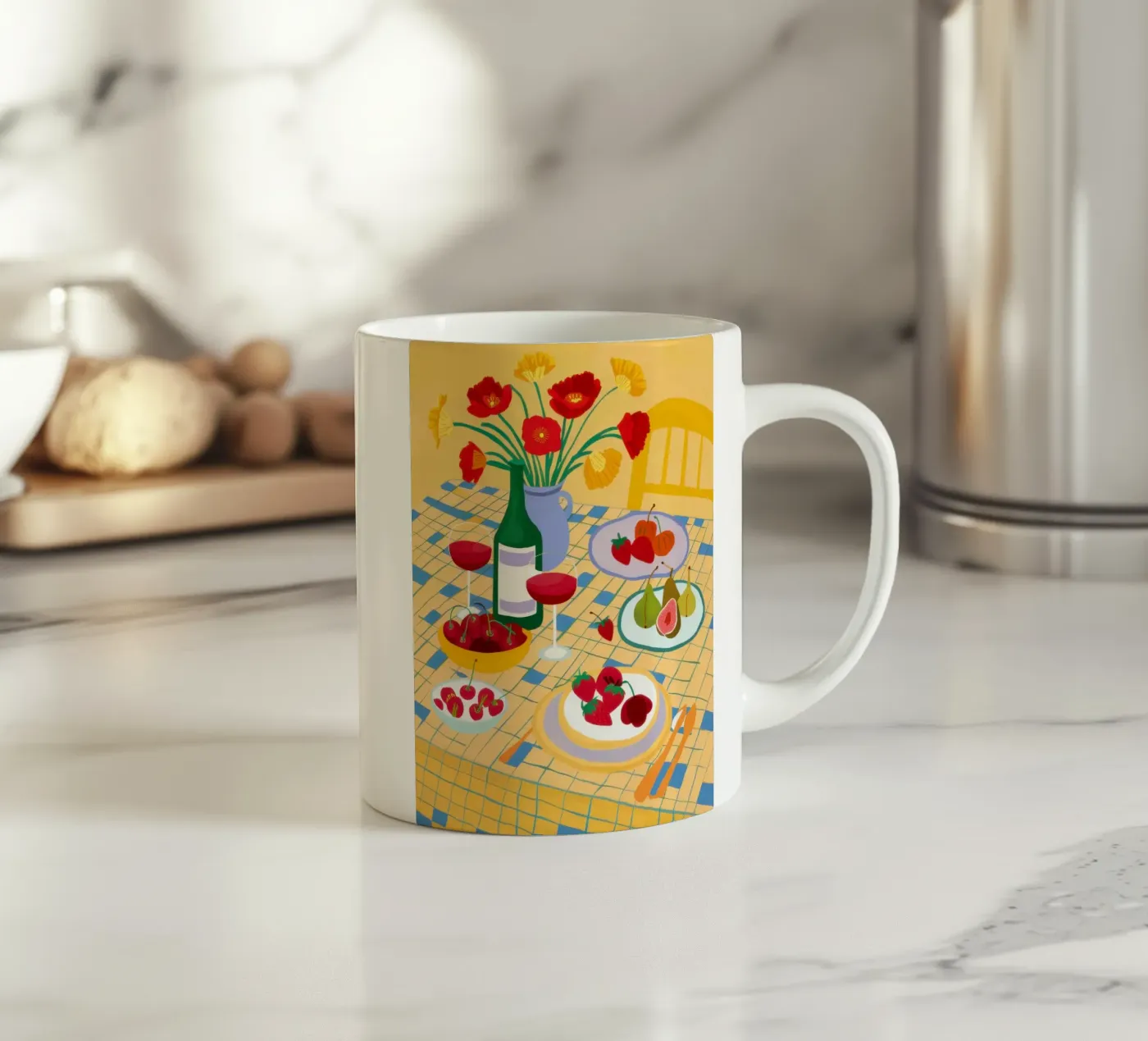 Table Bountiful Feast ceramic mug by Prism Ritual