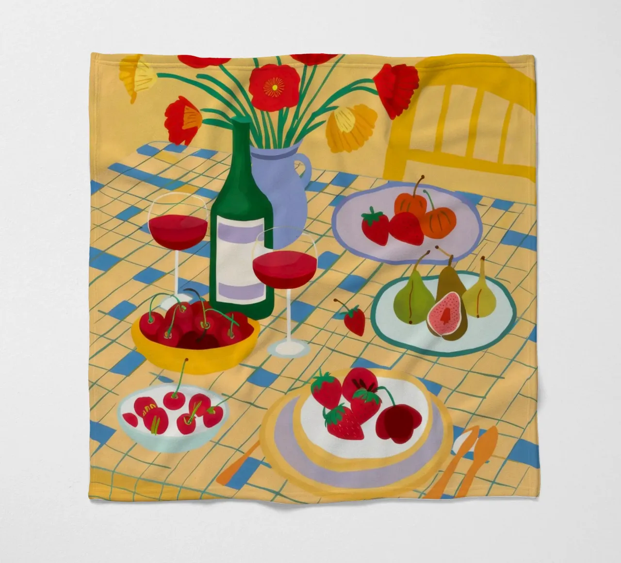 Tafel Overvloedig Feest fleecedeken van Prism Ritual