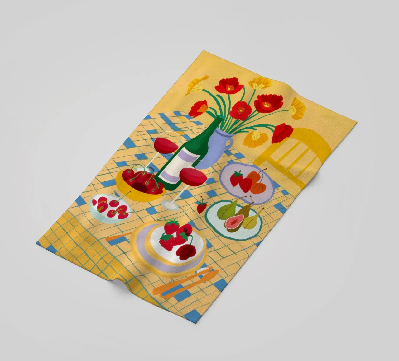 Tafel Overvloedig Feest strandhanddoek van Prism Ritual