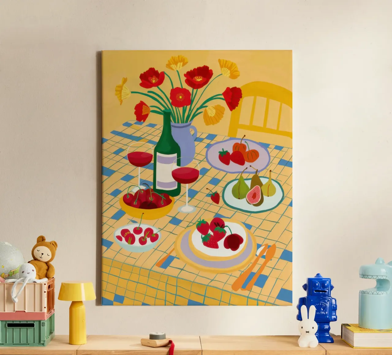 Table Bountiful Feast canvas by Prism Ritual