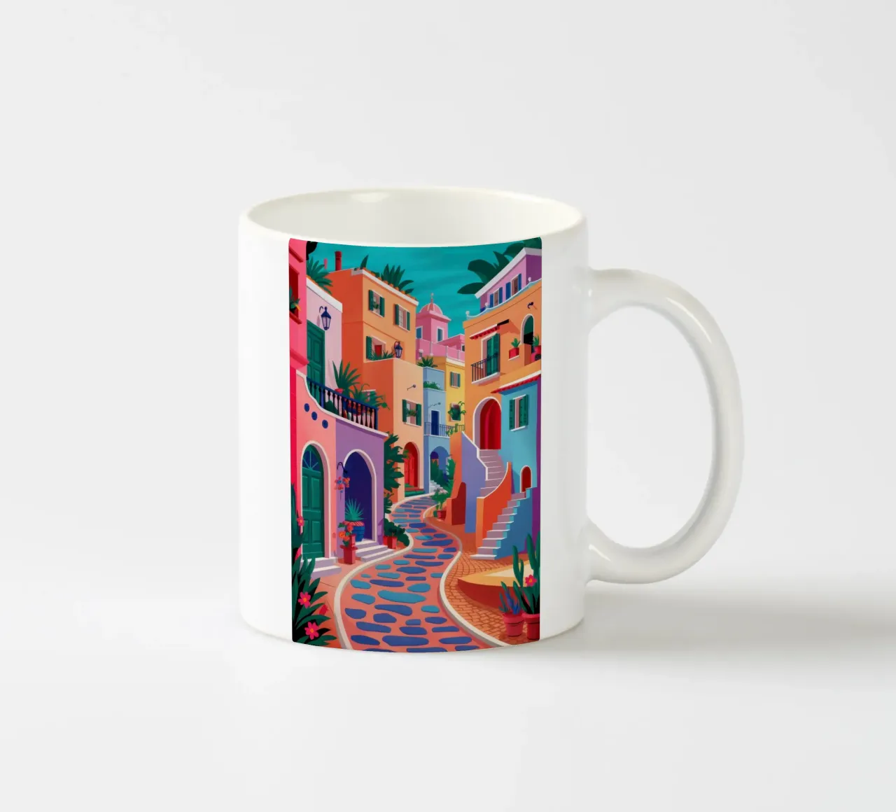 Strada italiana tortuosa tazza in ceramica da Flock Reverie