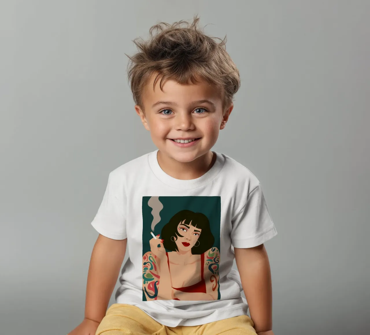 Sfida con inchiostro cremisi t-shirt bambini da Prism Ritual