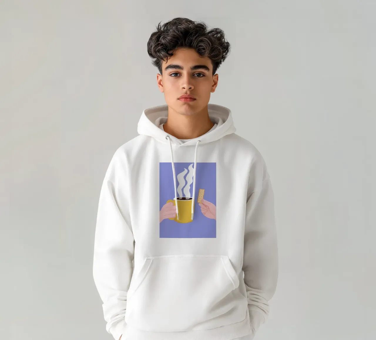 Mattina Primo Sorso felpa con cappuccio da Prism Ritual