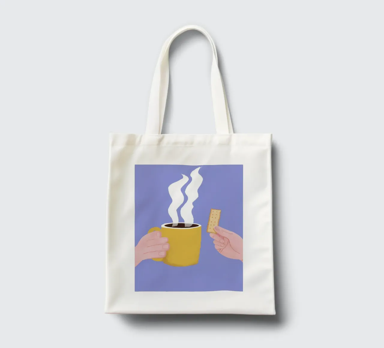 Mattina Primo Sorso borsa in juta da Prism Ritual