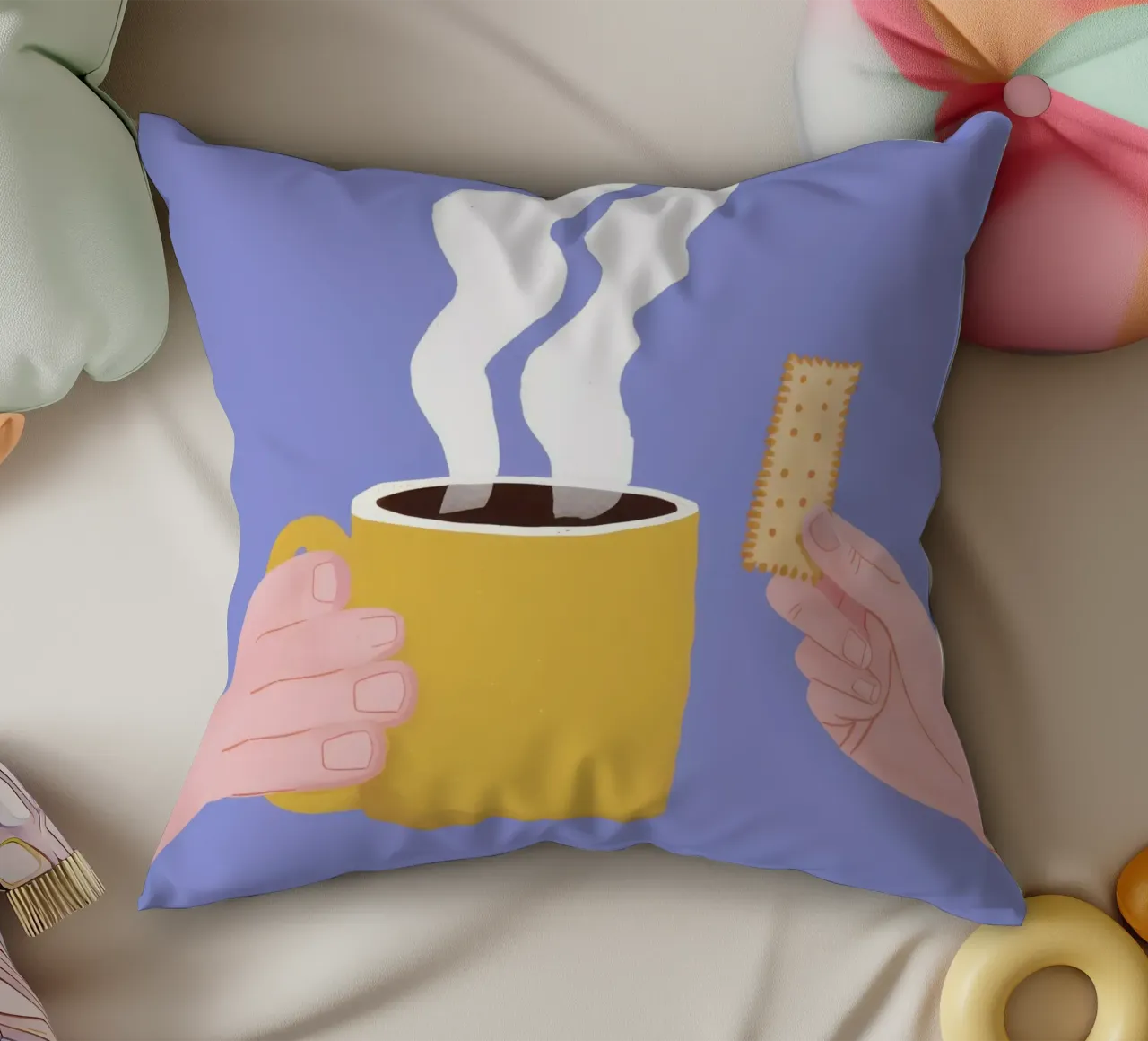 Mattina Primo Sorso cuscino da Prism Ritual