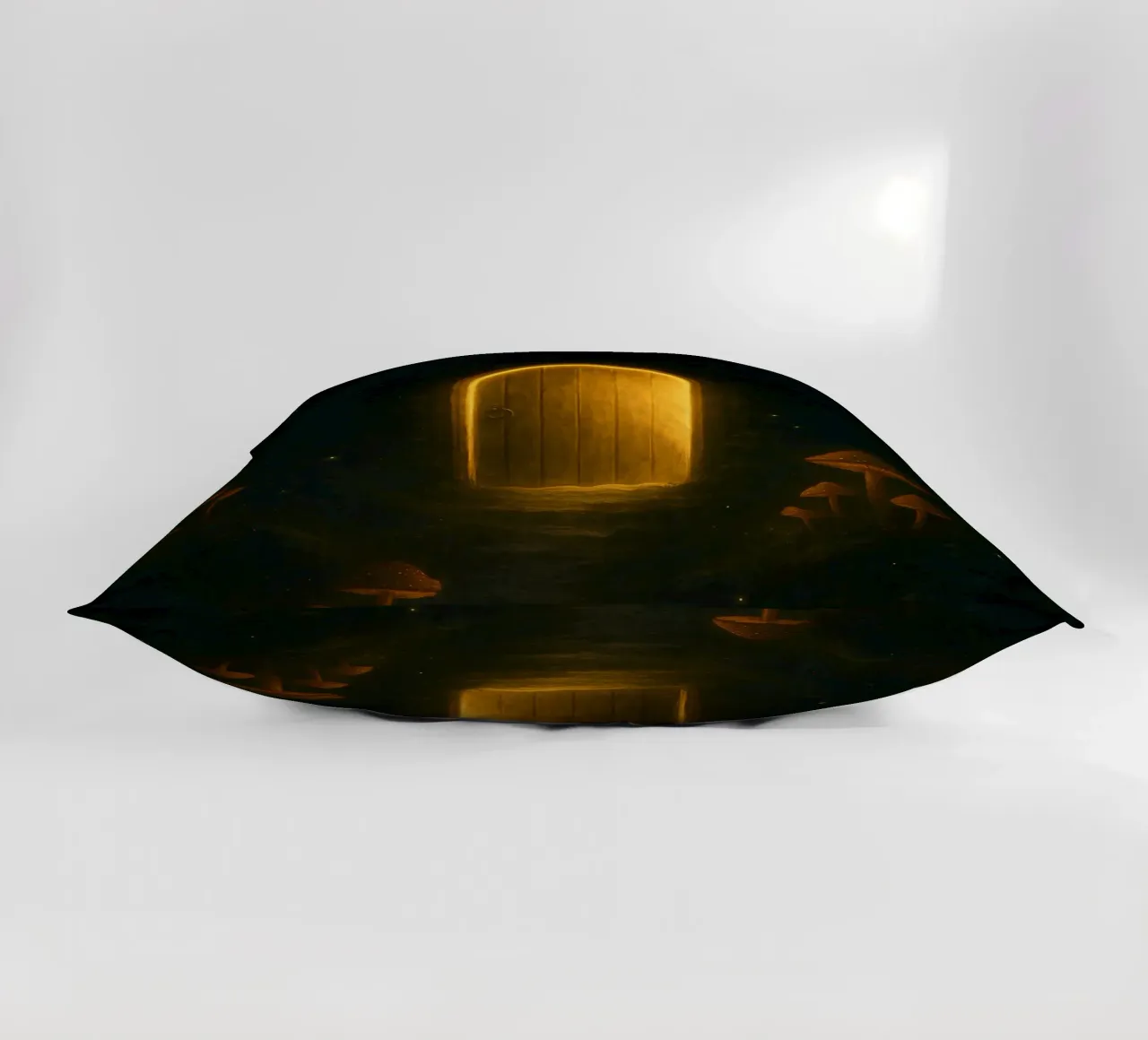 The Enchanted Door – A Portal to the Unknown decorative cushion by Graceful Desine