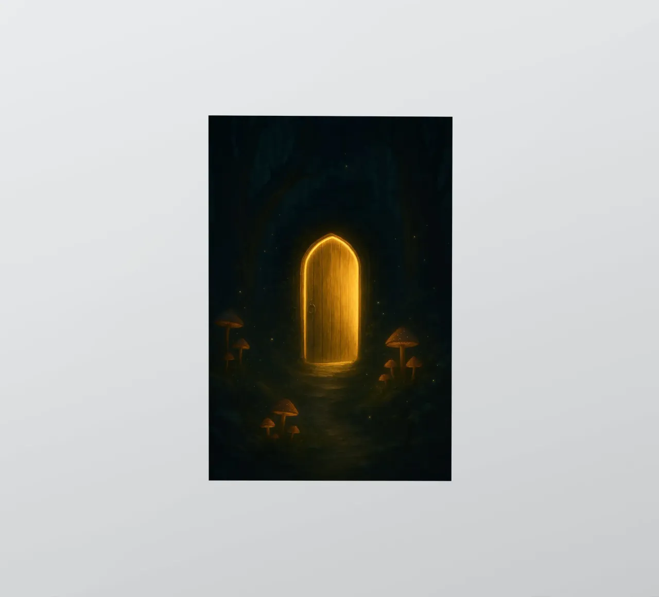 La porte enchantée - Un portail vers l'inconnu autocollant de Graceful Desine