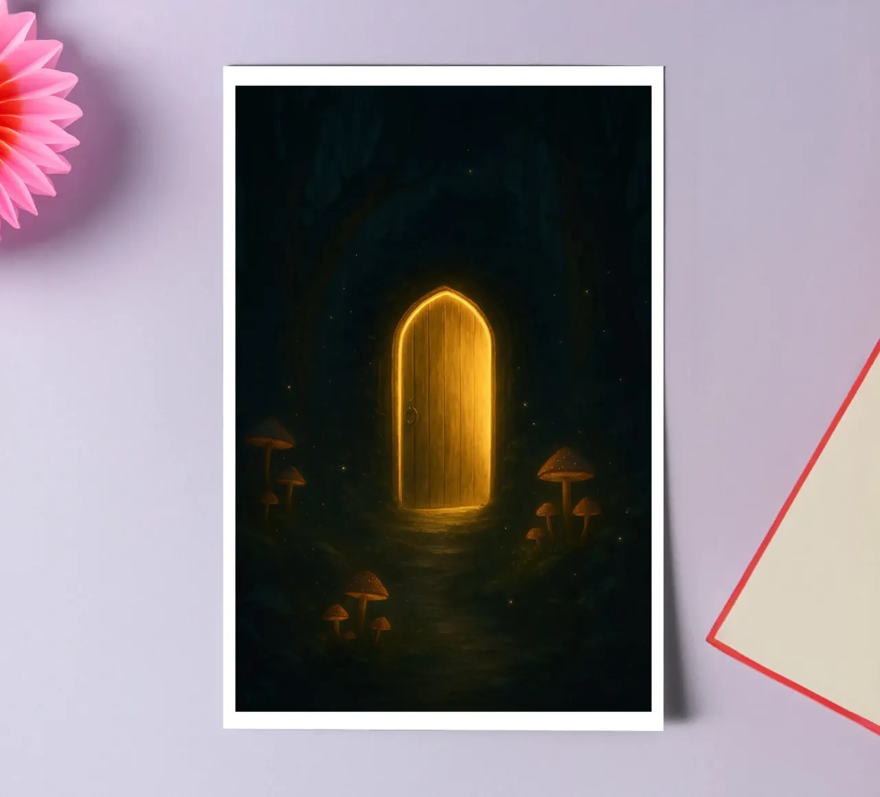The Enchanted Door – A Portal to the Unknown sticker sheet by Graceful Desine