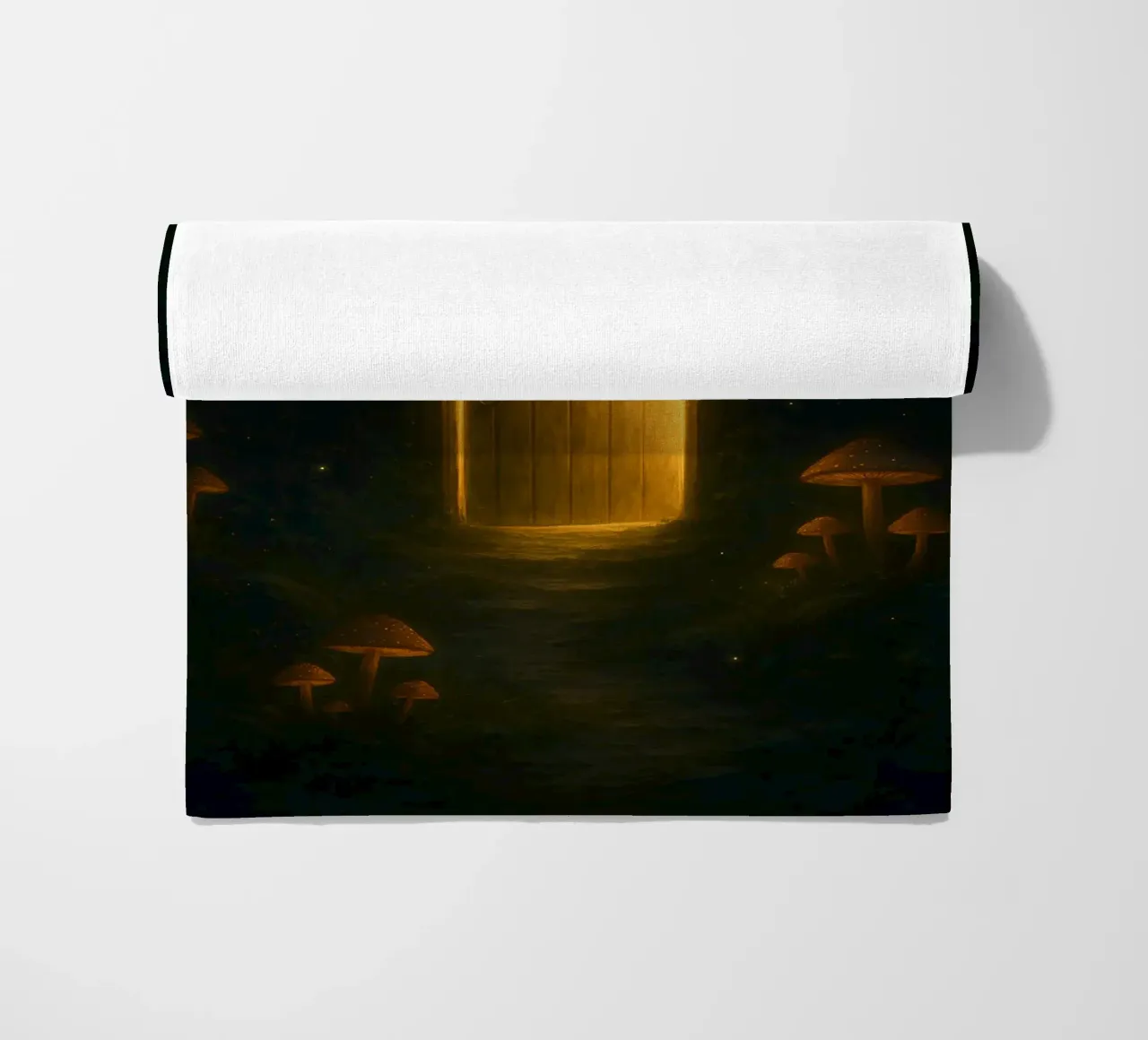 The Enchanted Door – A Portal to the Unknown beach towel by Graceful Desine