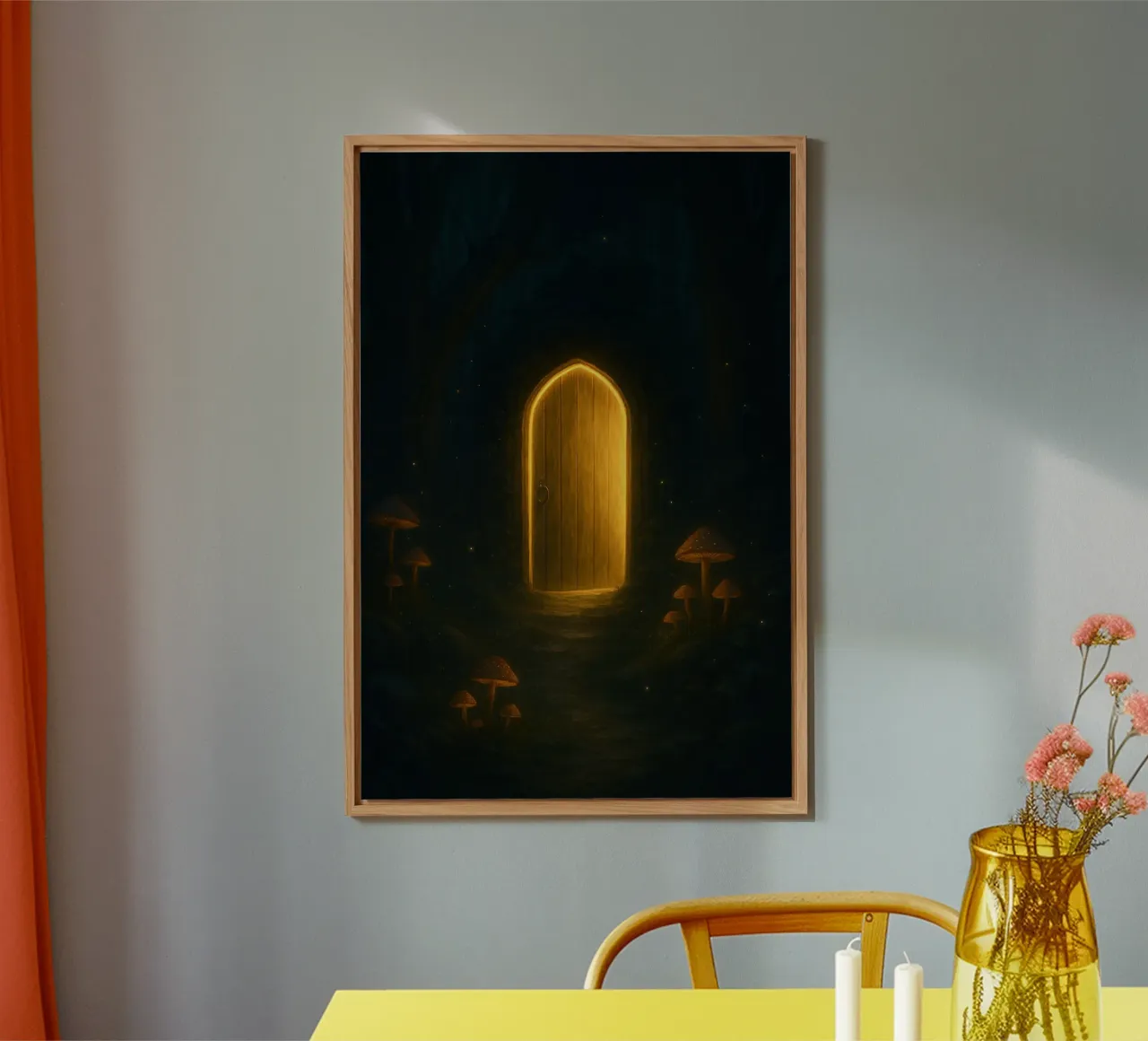 The Enchanted Door – A Portal to the Unknown alu-dibond by Graceful Desine