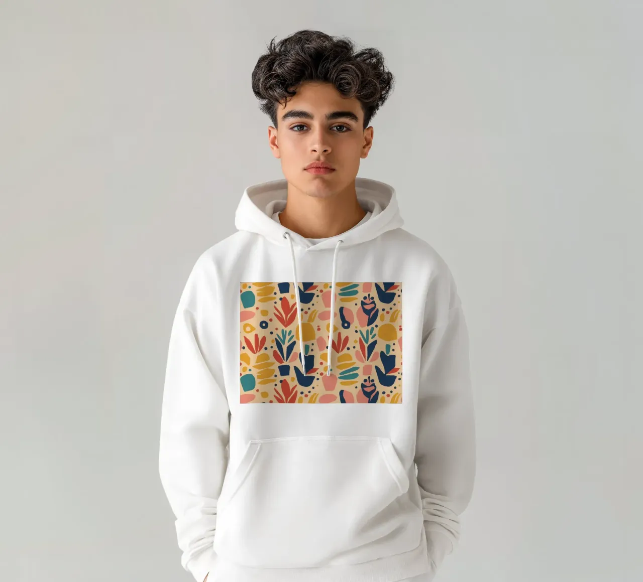 Modello di uccello folkloristico felpa con cappuccio da Flock Reverie