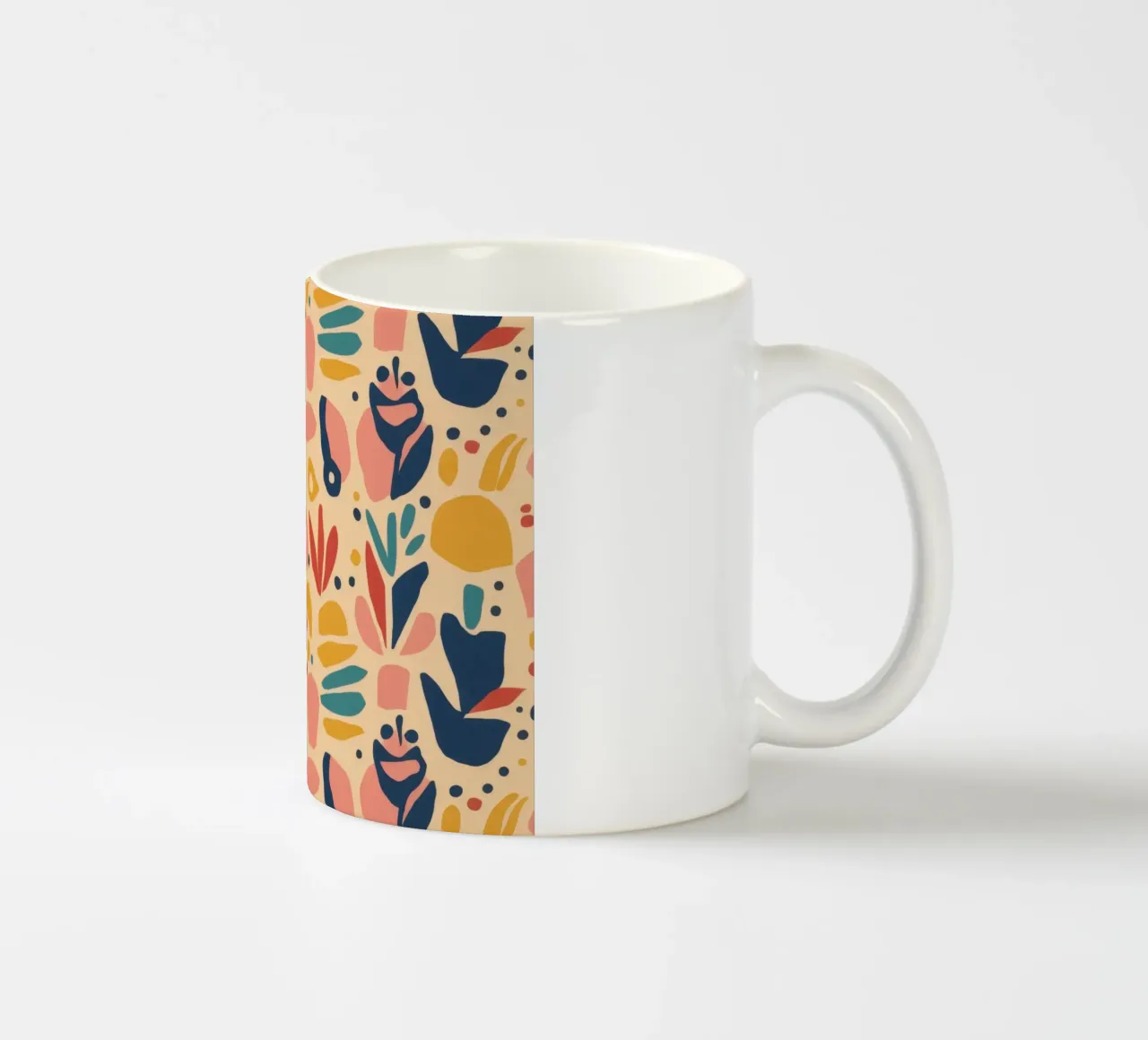 Modello di uccello folkloristico tazza in ceramica da Flock Reverie