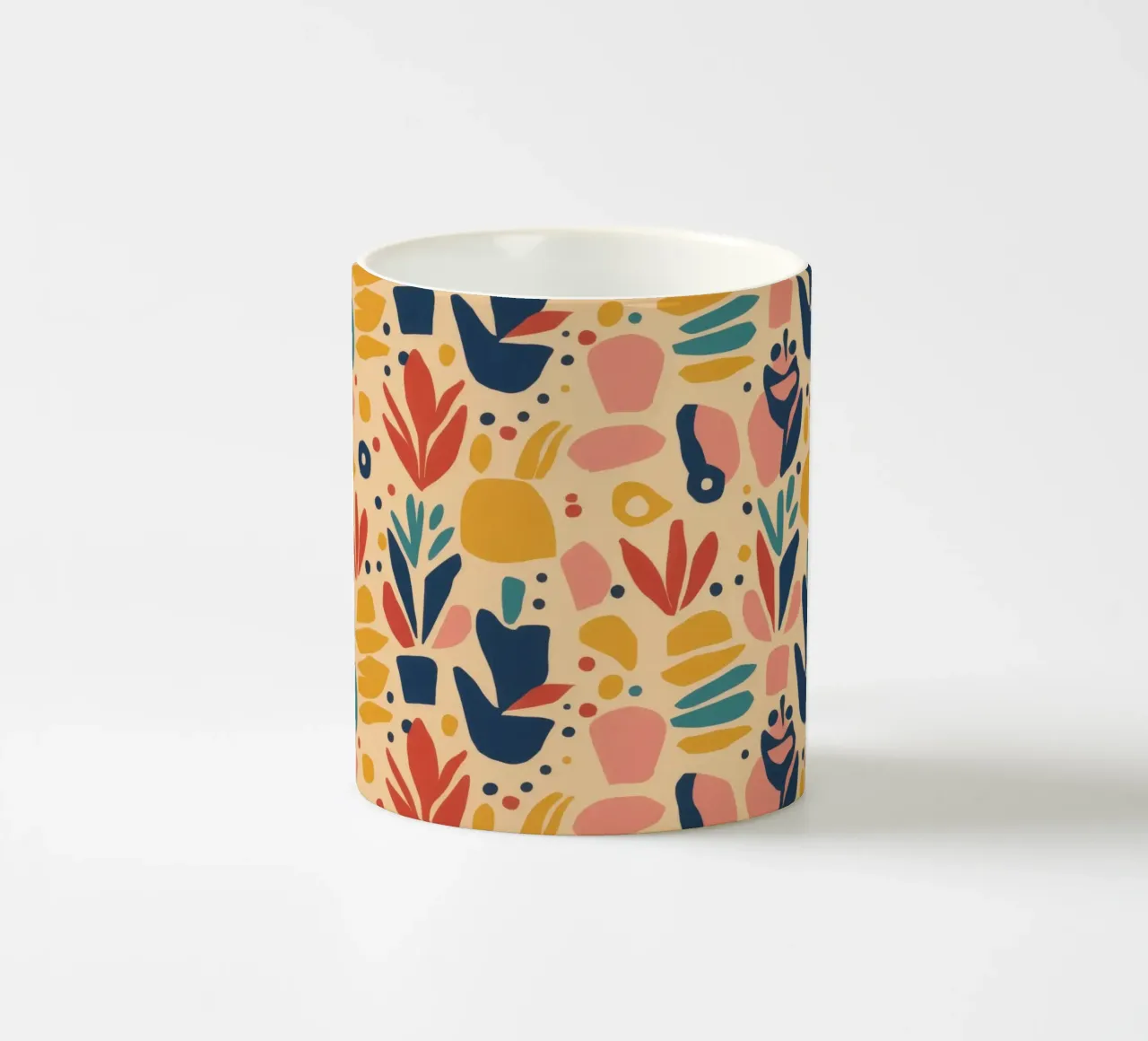 Modello di uccello folkloristico tazza in ceramica da Flock Reverie