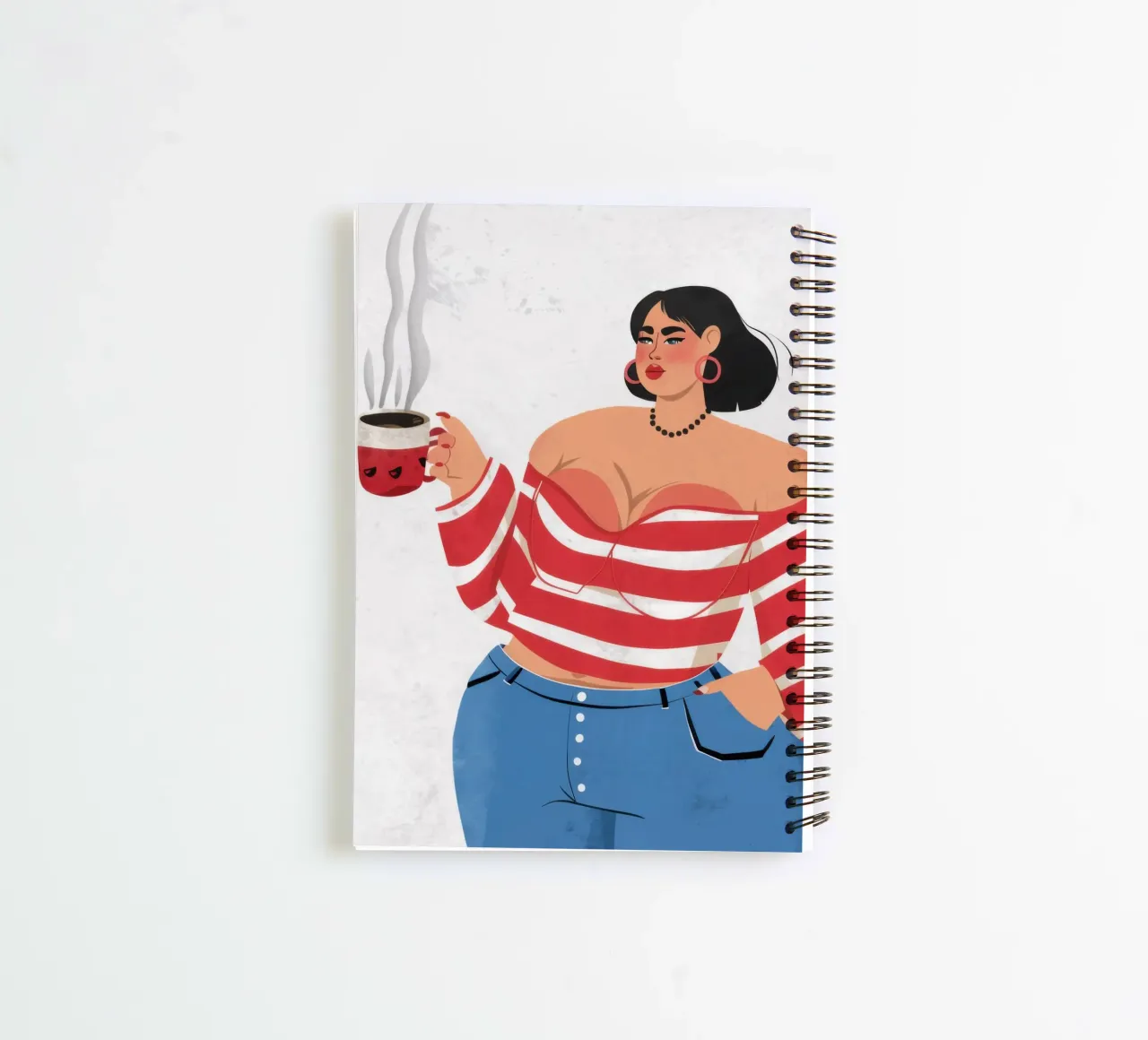 Espresso Warm Embrace spiral notebook by Prism Ritual