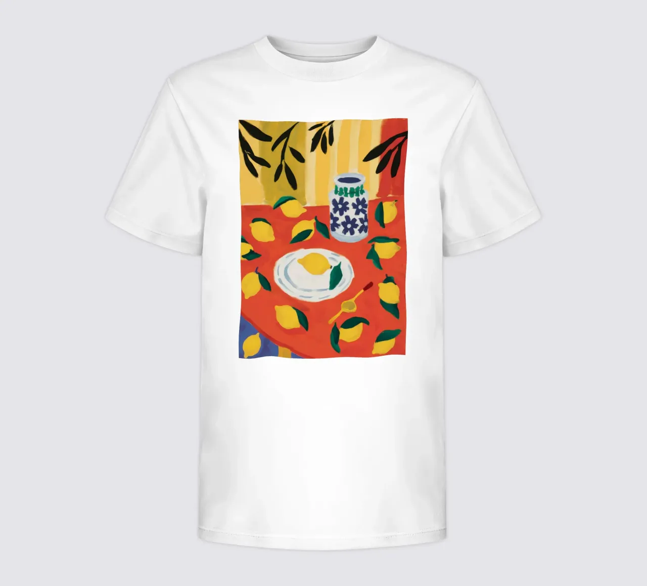 StillLife with Lemons kids t-shirt by Flock Reverie