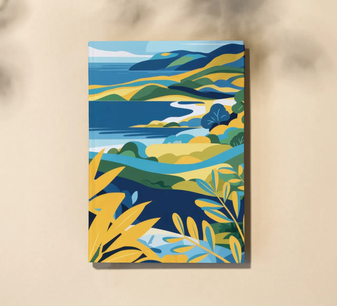 Coastal Hills Vista notebook by Flock Reverie