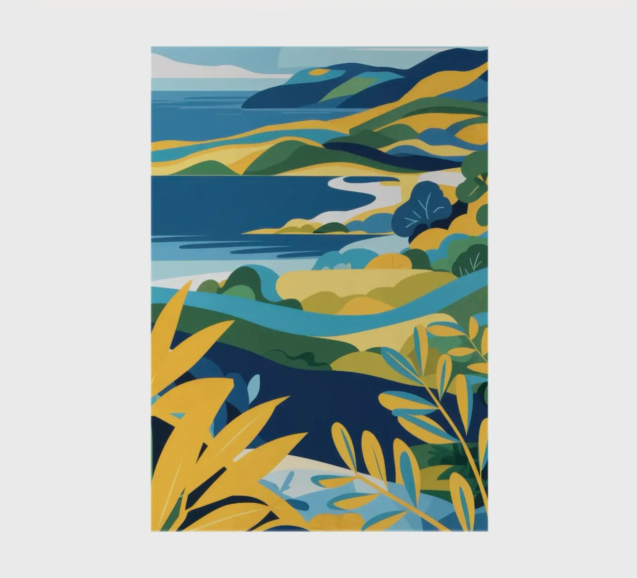 Coastal Hills Vista notebook by Flock Reverie
