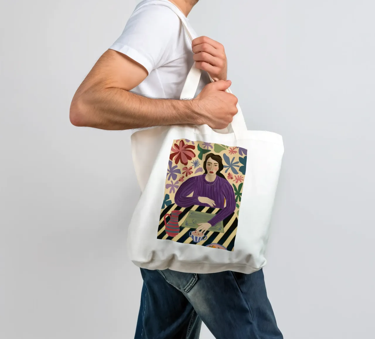 Artist Purple Prose tote bag by Prism Ritual